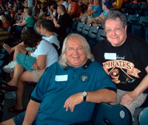 John and Barbara staying dry